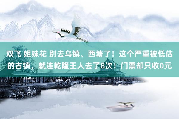 双飞 姐妹花 别去乌镇、西塘了！这个严重被低估的古镇，就连乾隆王人去了8次！门票却只收0元